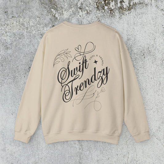 Trendy Back Print Sweatshirt - Swift Trendzy Design