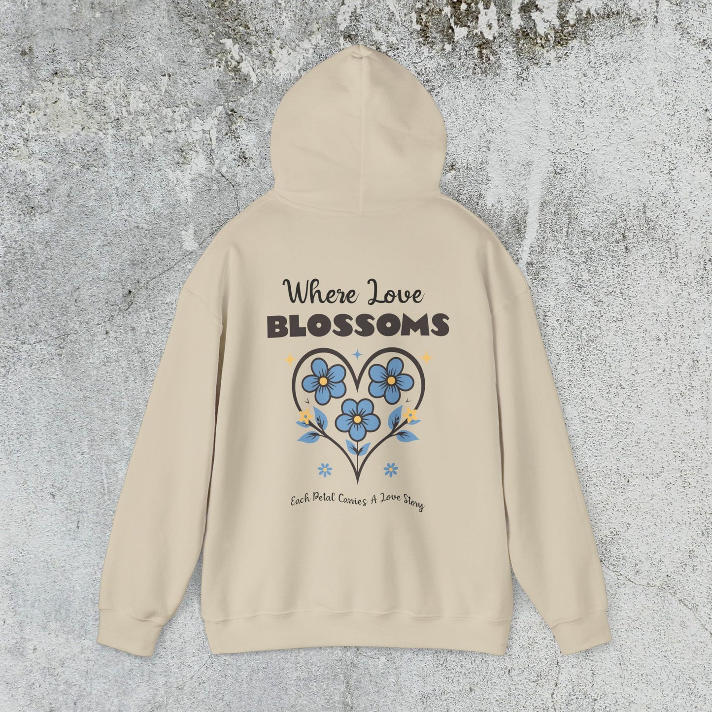 Heart Felt Blooms Hooded Sweatshirt