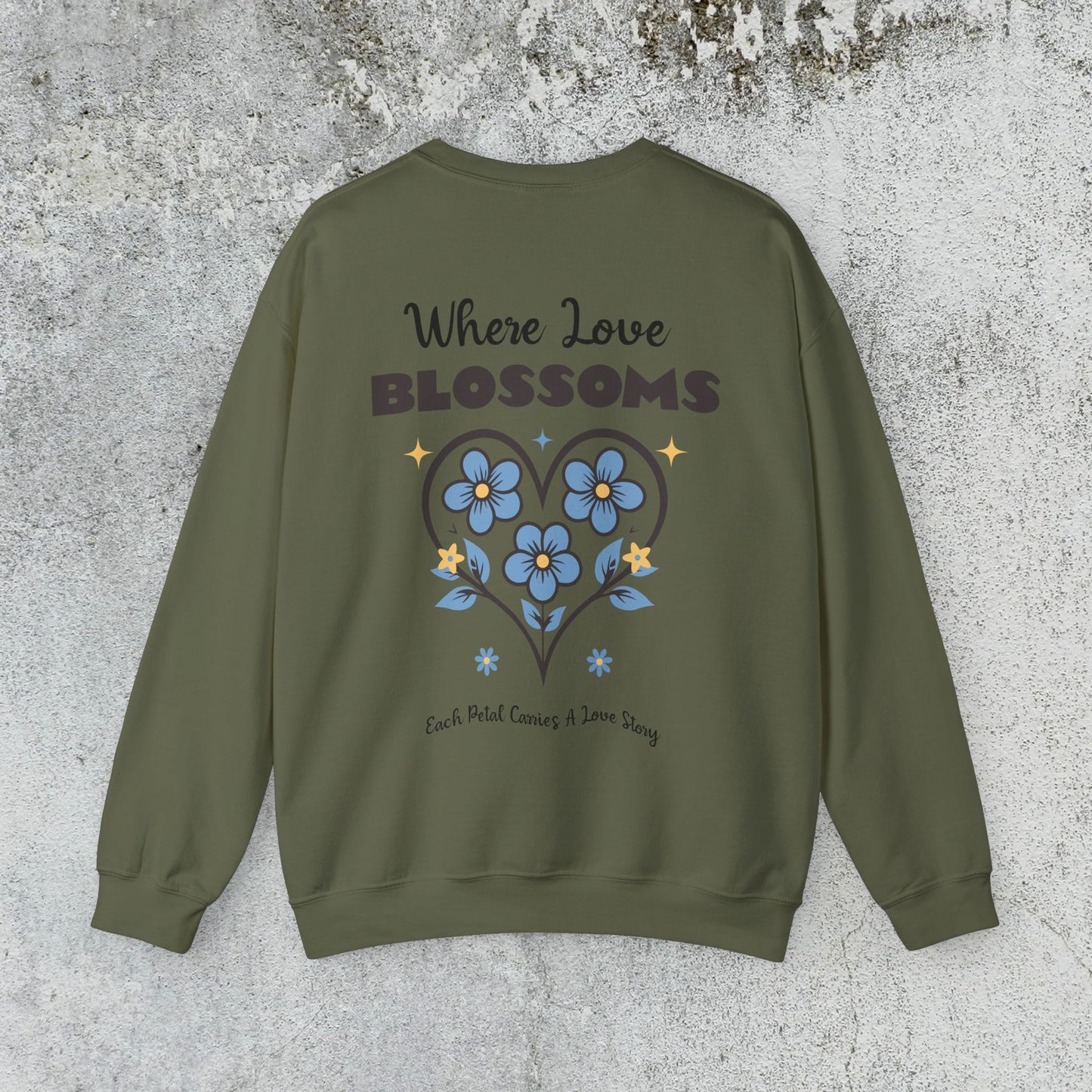 Heart Felt Blooms Crewneck Sweatshirt