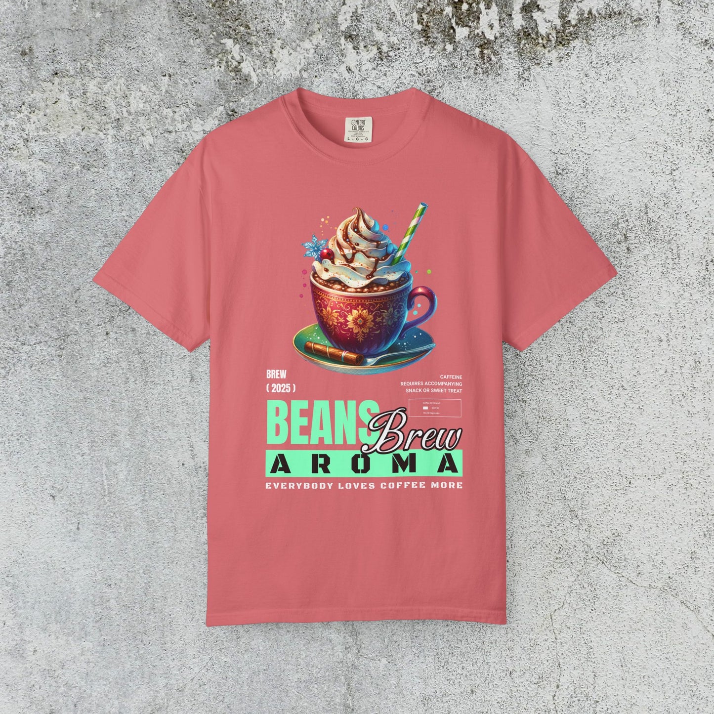 Coffee Maniac Beans Brew Unisex Tee