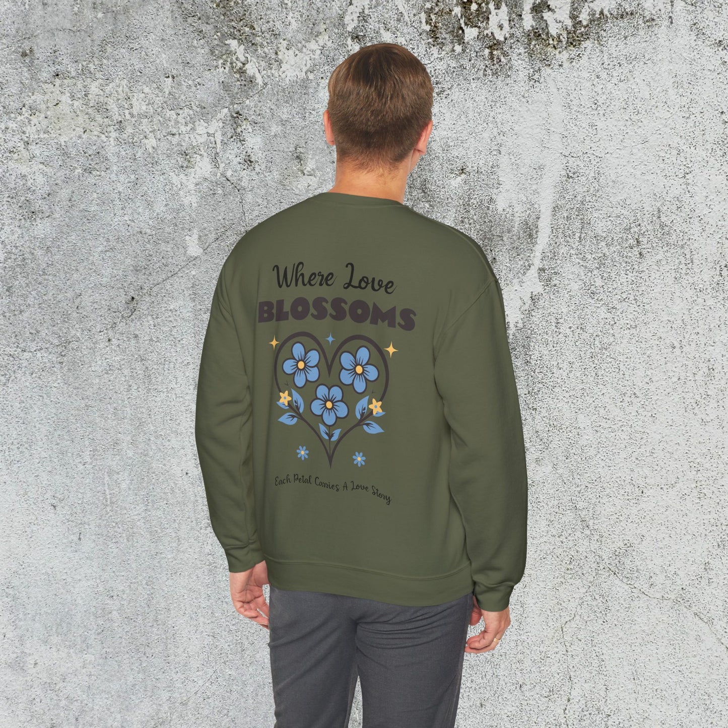 Heart Felt Blooms Crewneck Sweatshirt