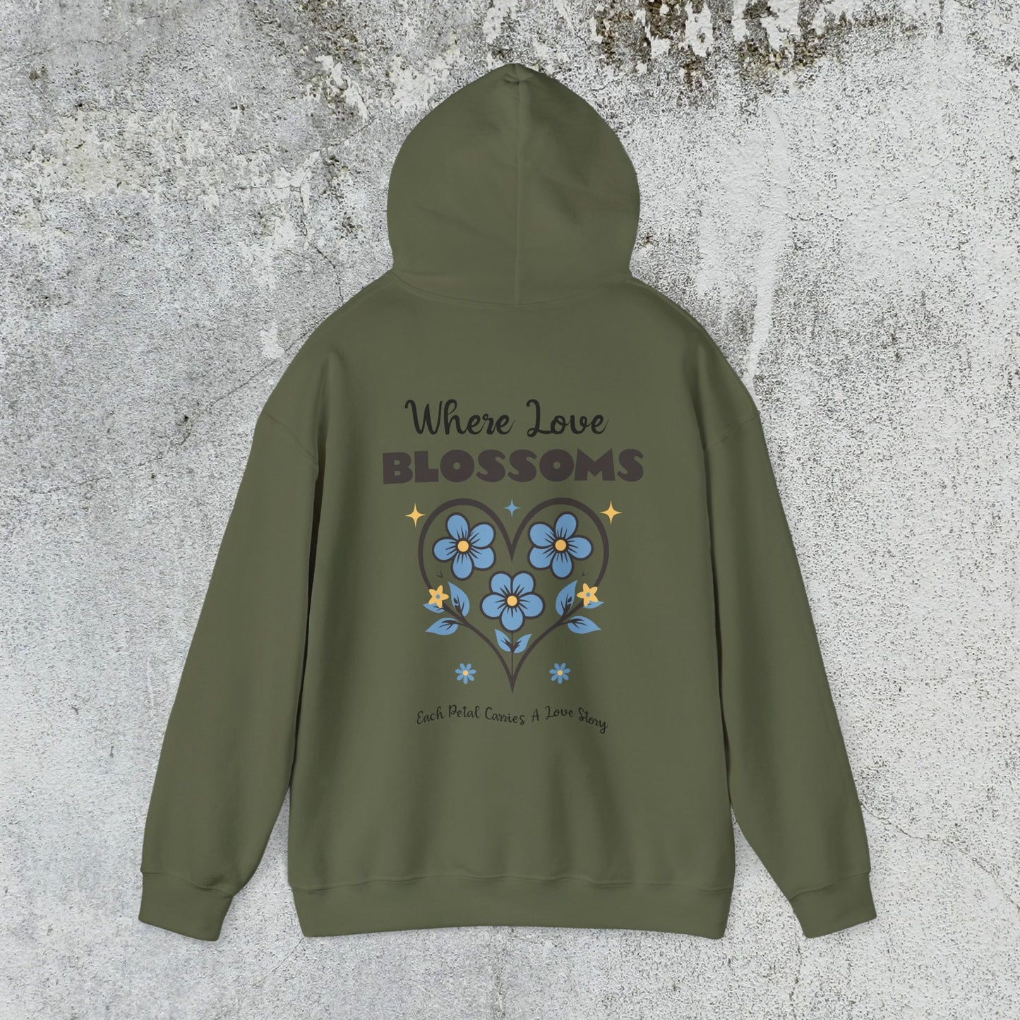 Heart Felt Blooms Hooded Sweatshirt