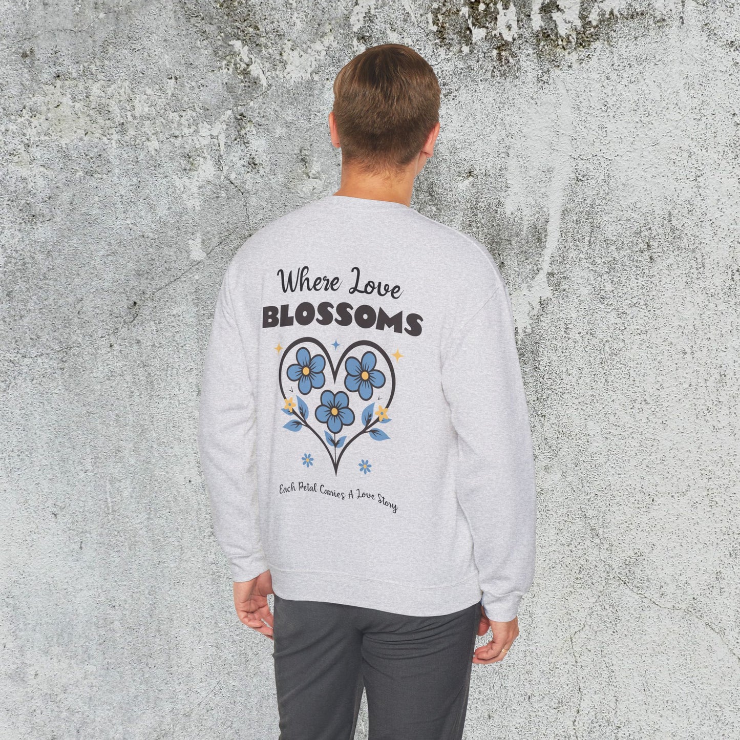 Heart Felt Blooms Crewneck Sweatshirt