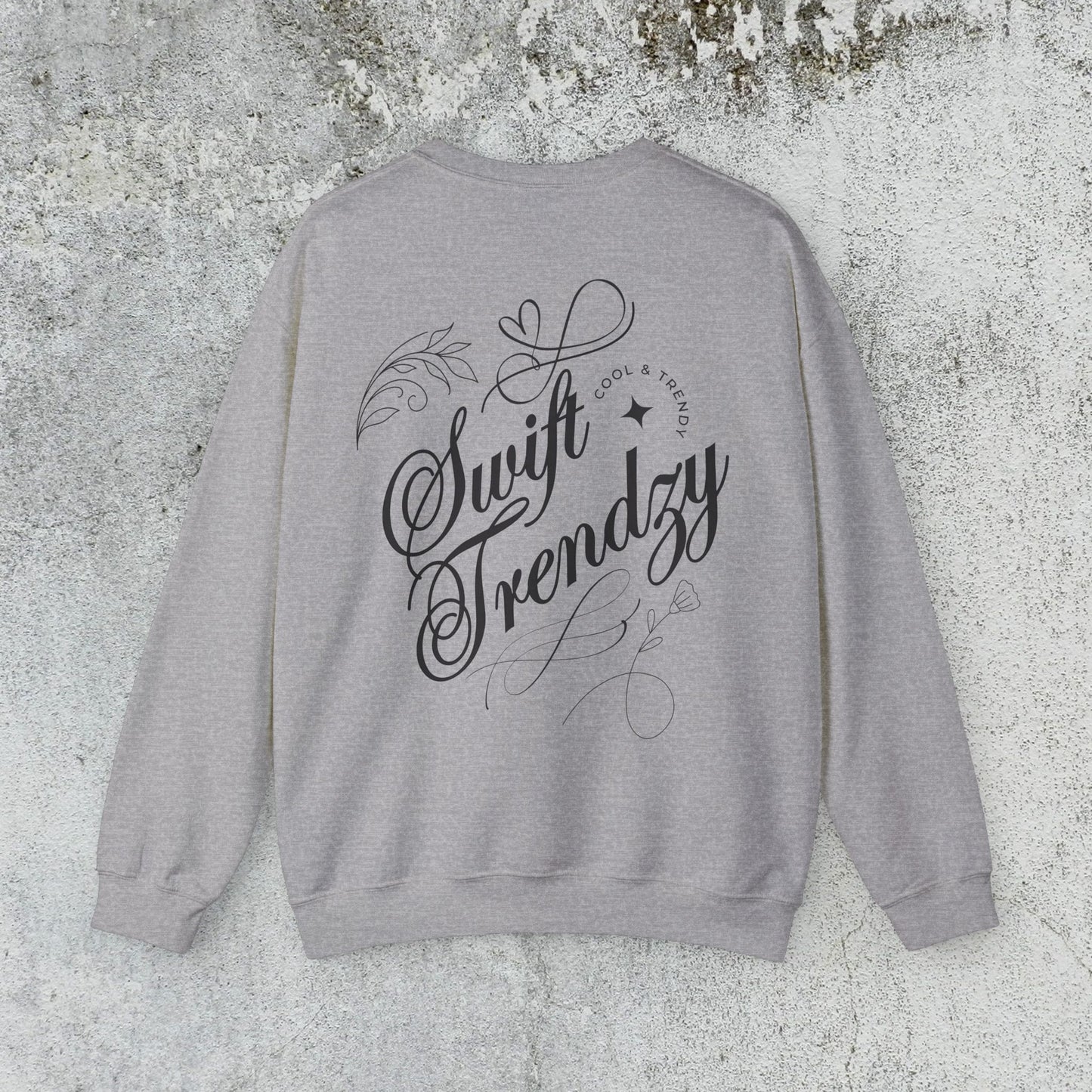 Trendy Back Print Sweatshirt - Swift Trendzy Design