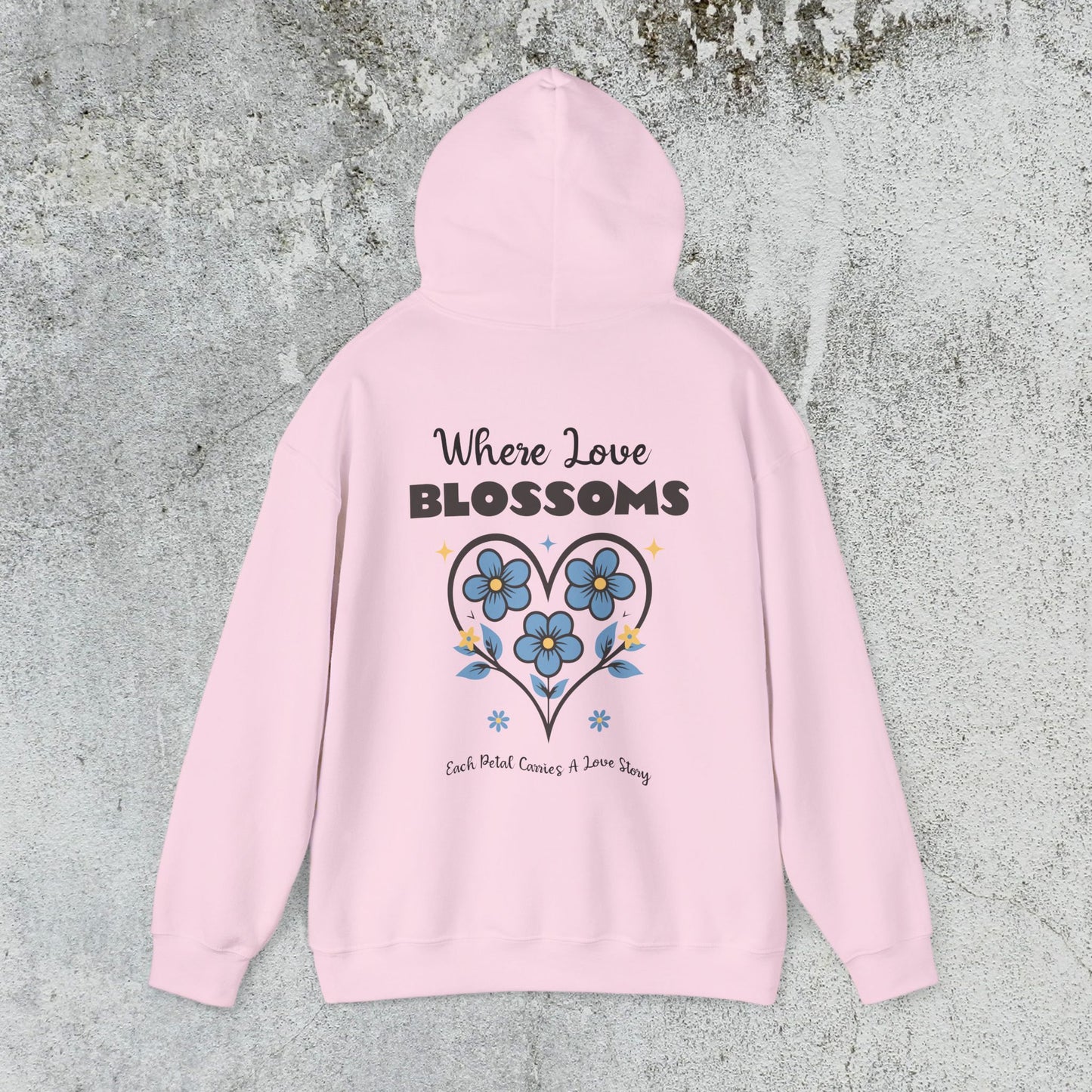 Heart Felt Blooms Hooded Sweatshirt