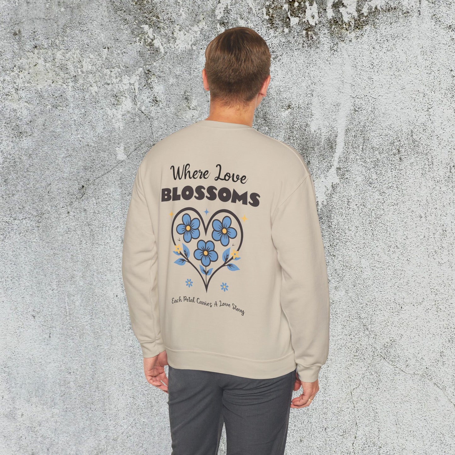 Heart Felt Blooms Crewneck Sweatshirt