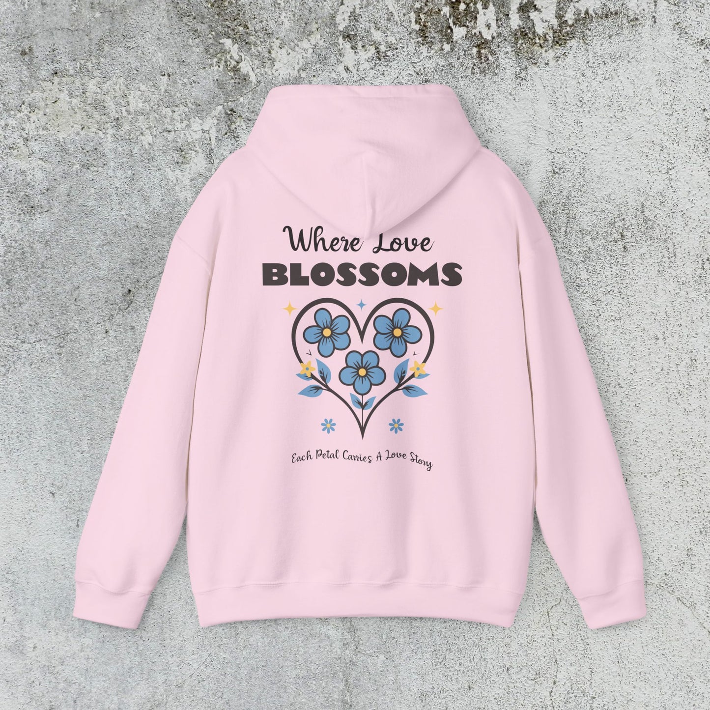Heart Felt Blooms Hooded Sweatshirt