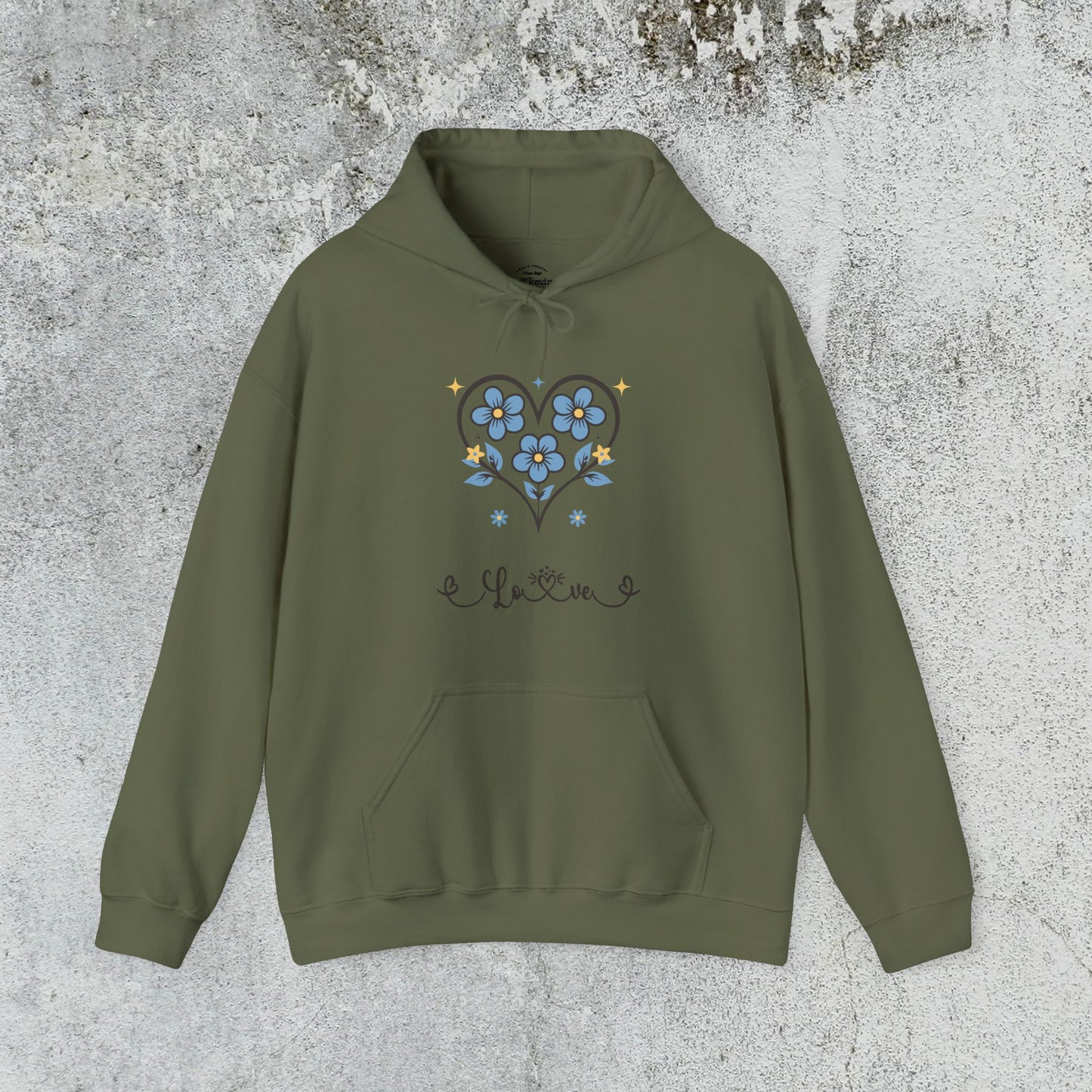 Heart Felt Blooms Hooded Sweatshirt
