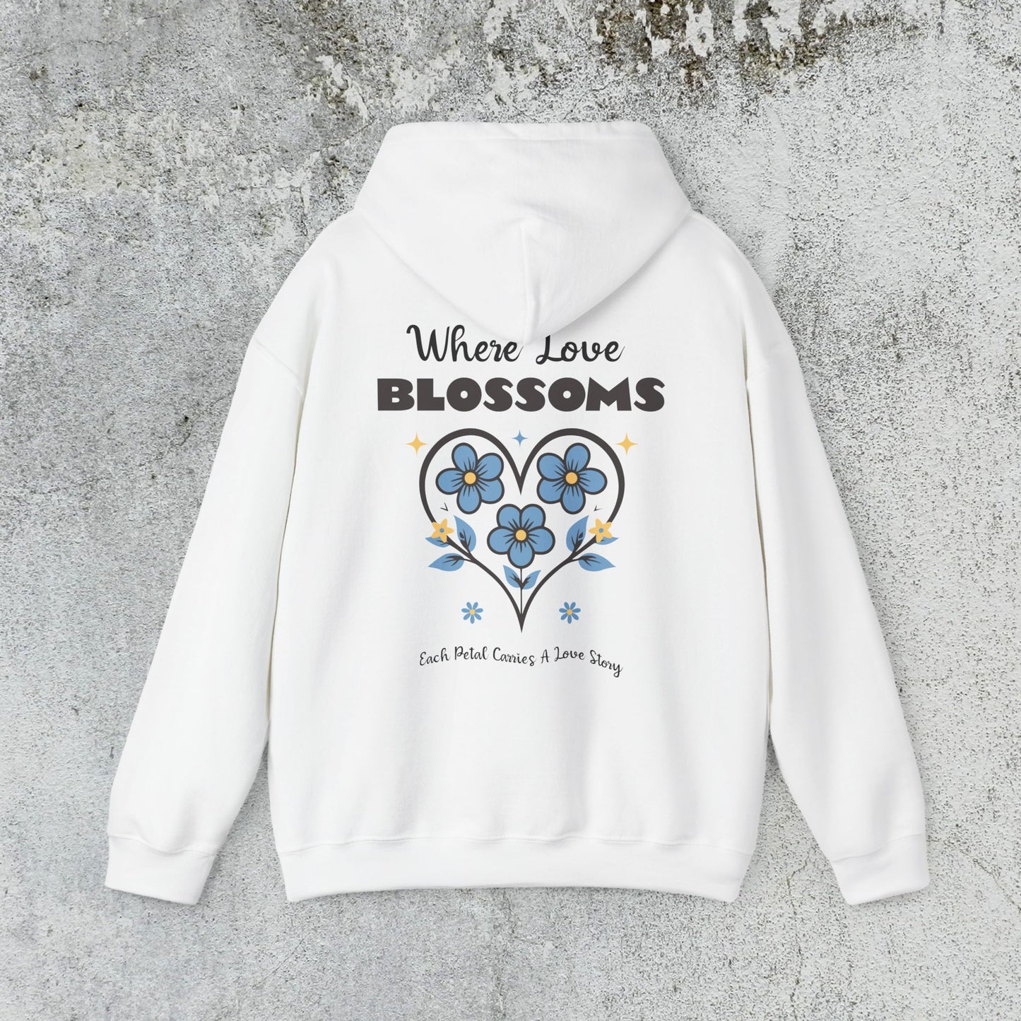 Heart Felt Blooms Hooded Sweatshirt