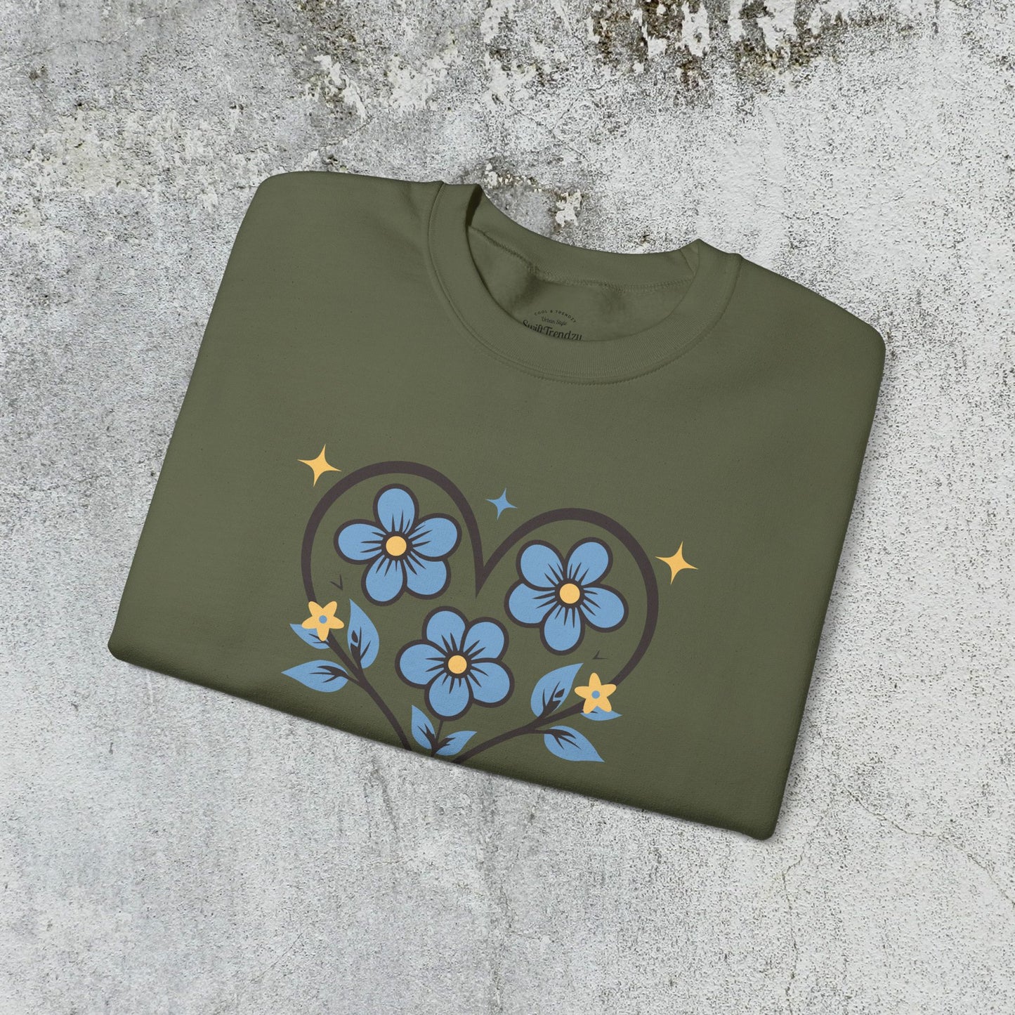 Heart Felt Blooms Crewneck Sweatshirt