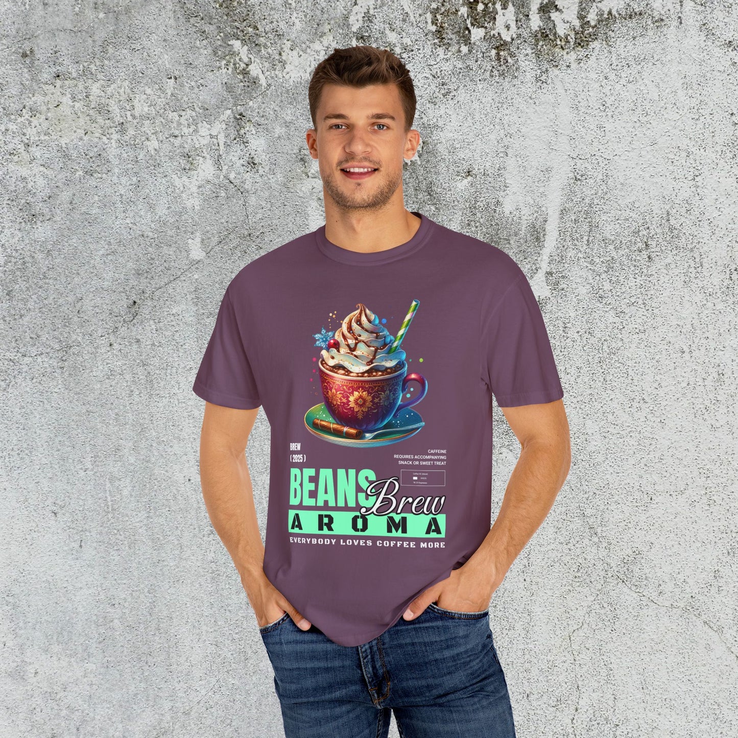 Coffee Maniac Beans Brew Unisex Tee