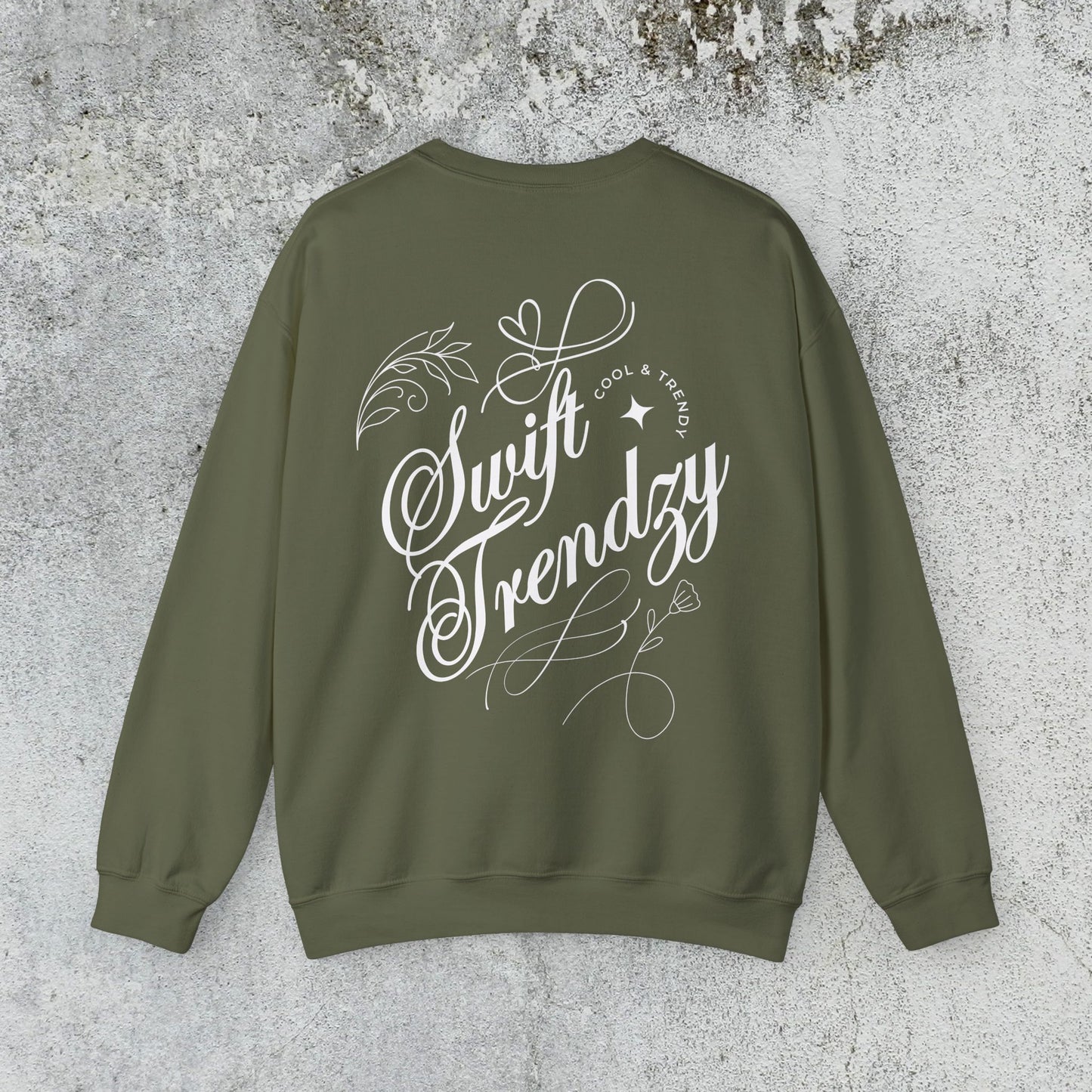 Trendy Back Print Sweatshirt - Swift Trendzy Design