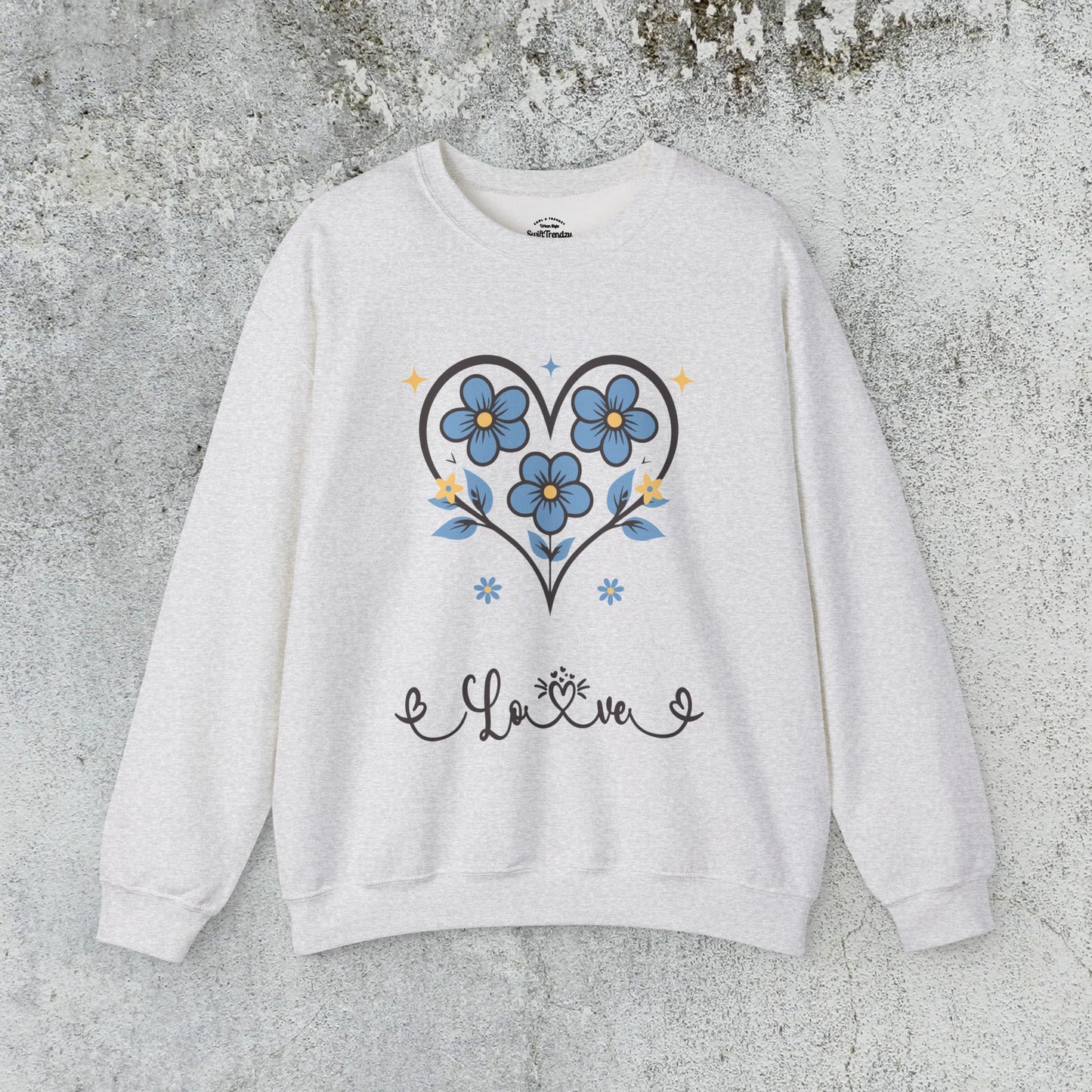 Heart Felt Blooms Crewneck Sweatshirt