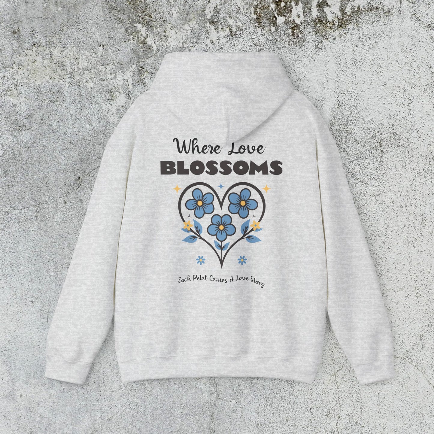 Heart Felt Blooms Hooded Sweatshirt