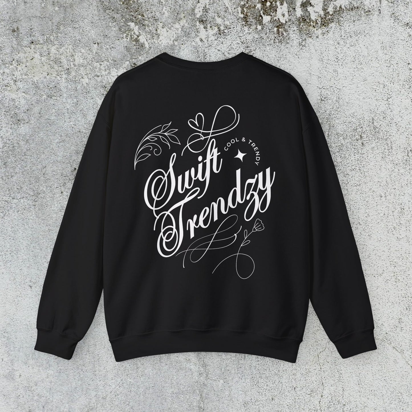 Trendy Back Print Sweatshirt - Swift Trendzy Design
