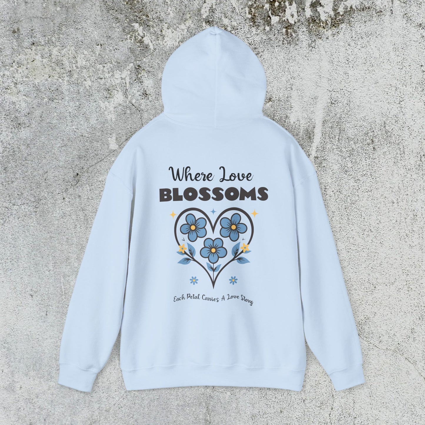 Heart Felt Blooms Hooded Sweatshirt