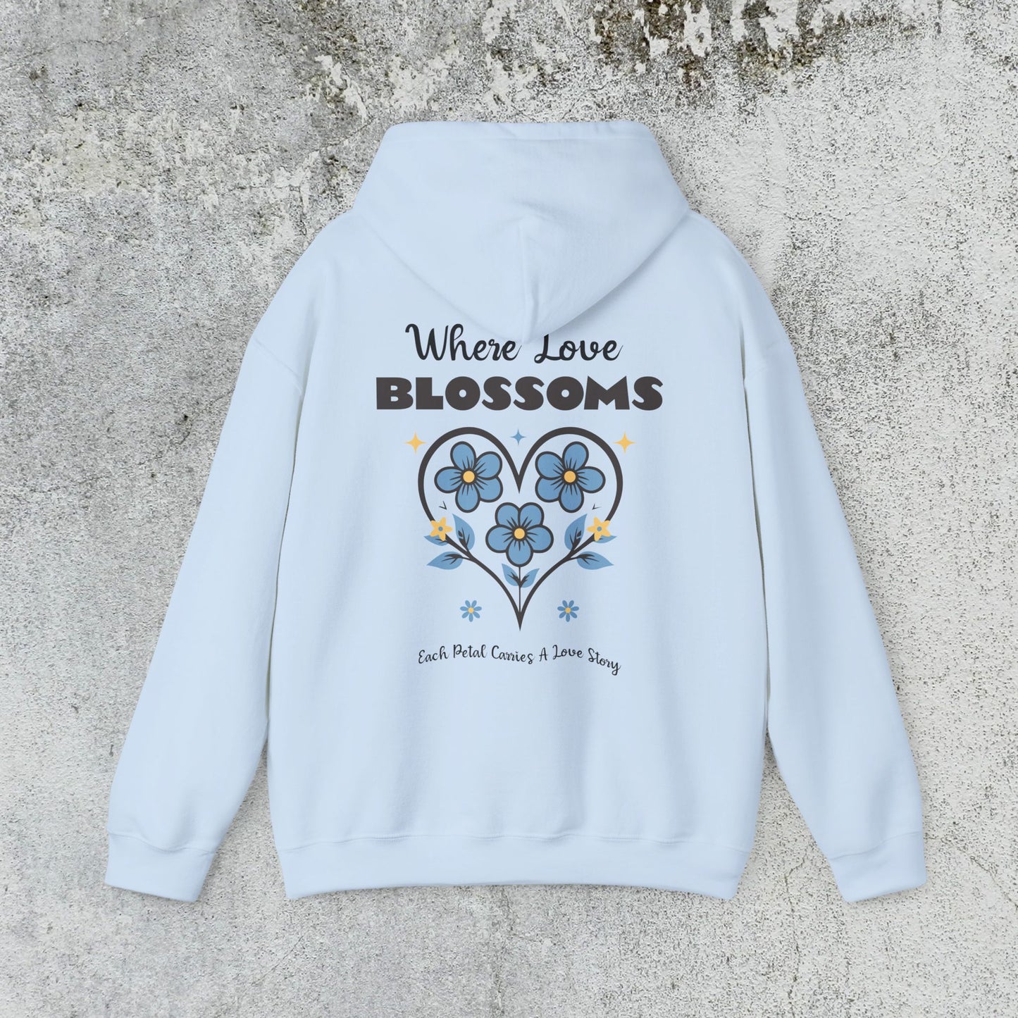 Heart Felt Blooms Hooded Sweatshirt