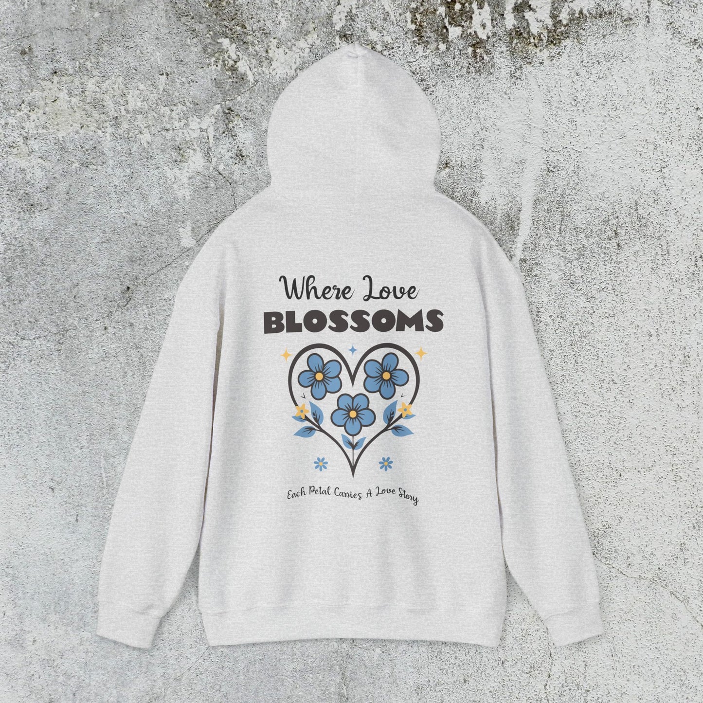 Heart Felt Blooms Hooded Sweatshirt