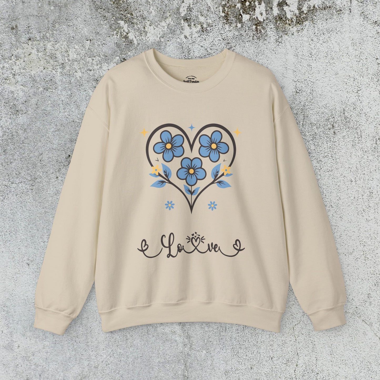 Heart Felt Blooms Crewneck Sweatshirt