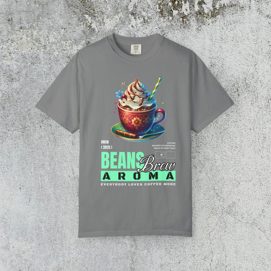 Coffee Maniac Beans Brew Unisex Tee
