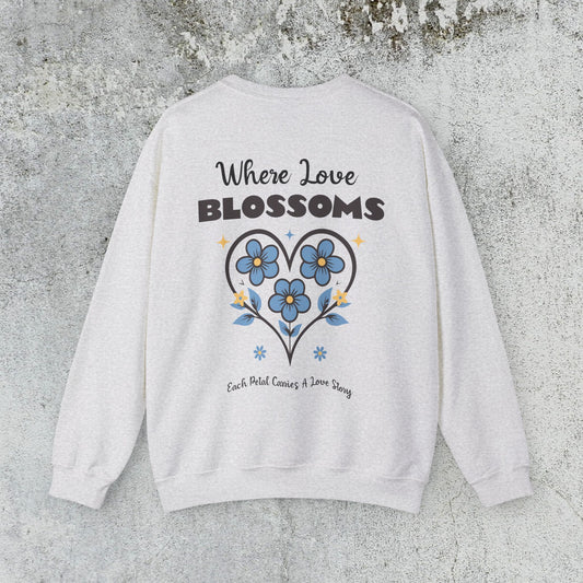 Heart Felt Blooms Crewneck Sweatshirt