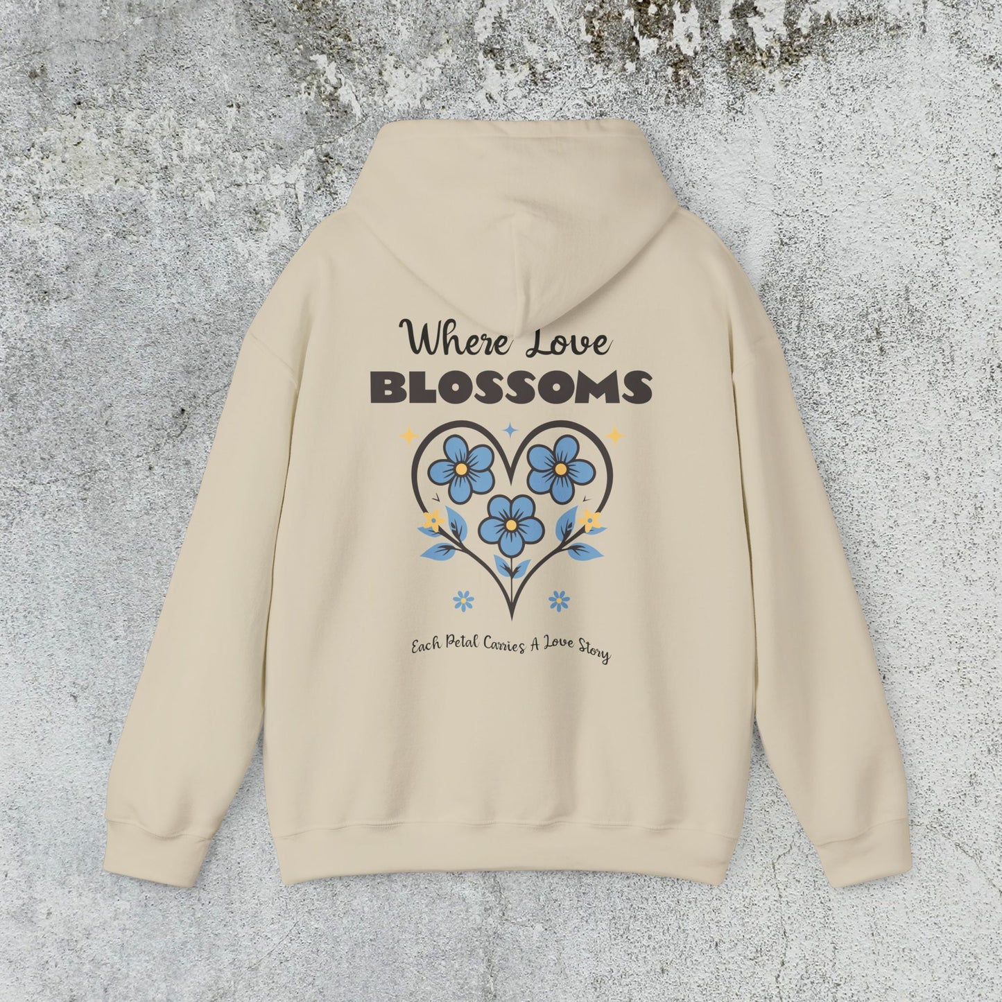 Heart Felt Blooms Hooded Sweatshirt