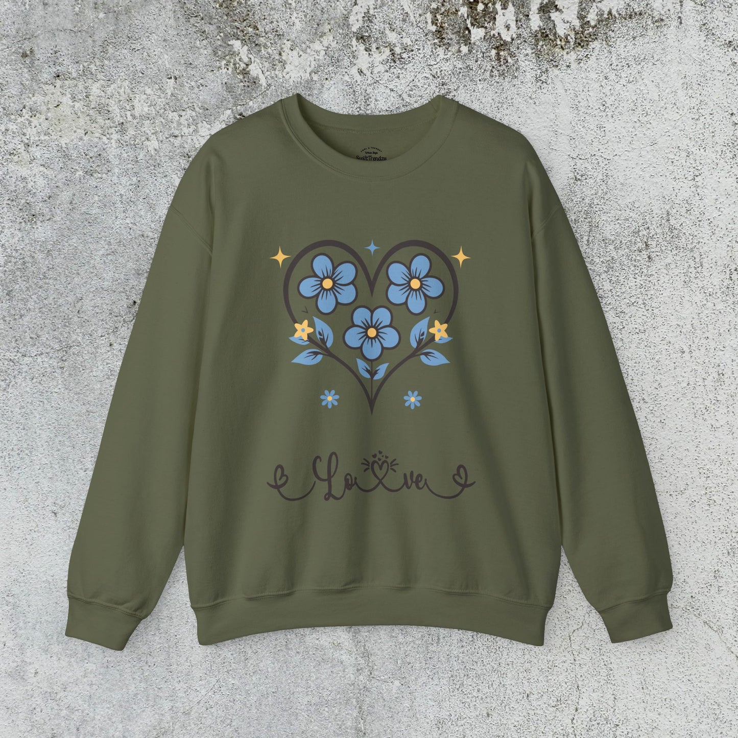 Heart Felt Blooms Crewneck Sweatshirt