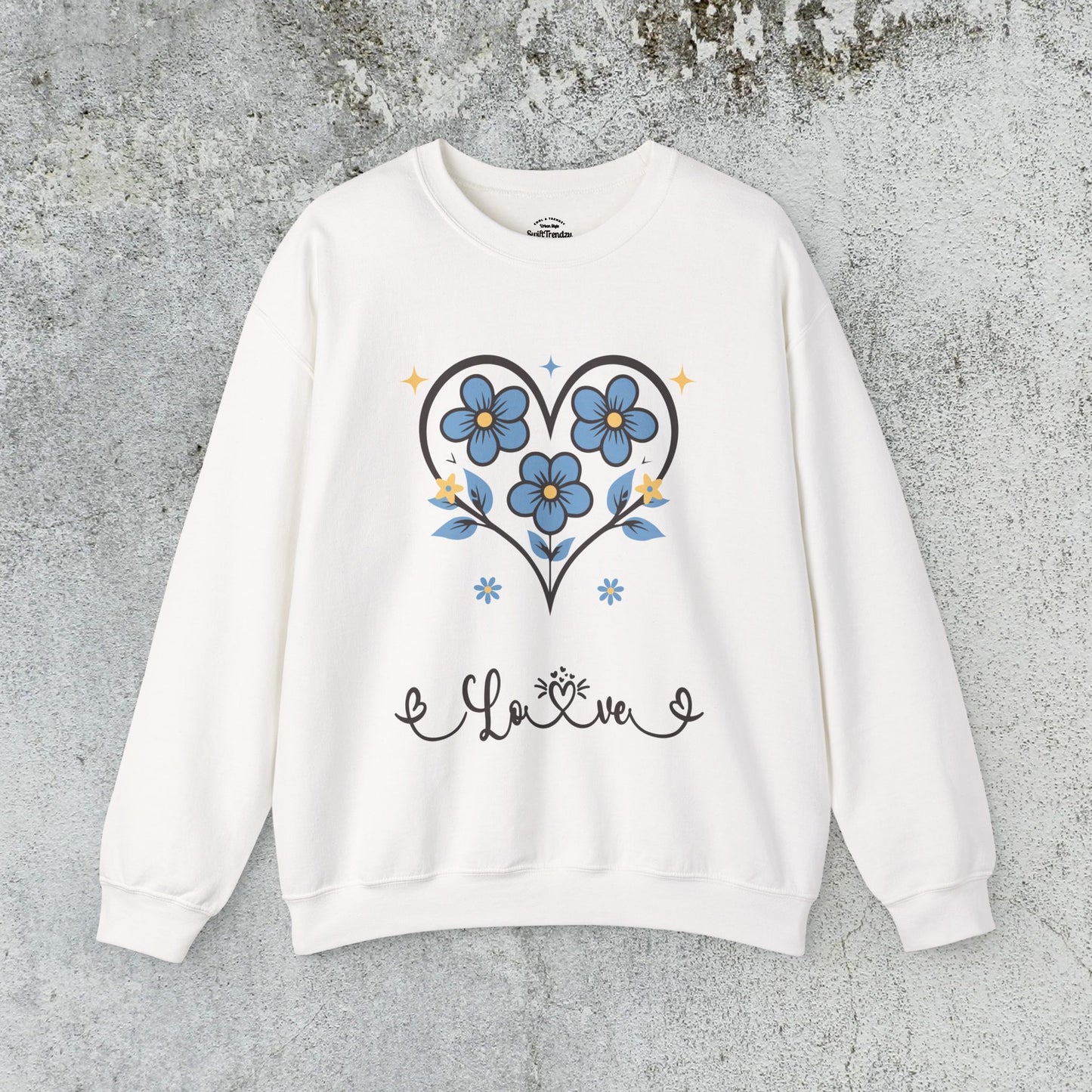 Heart Felt Blooms Crewneck Sweatshirt