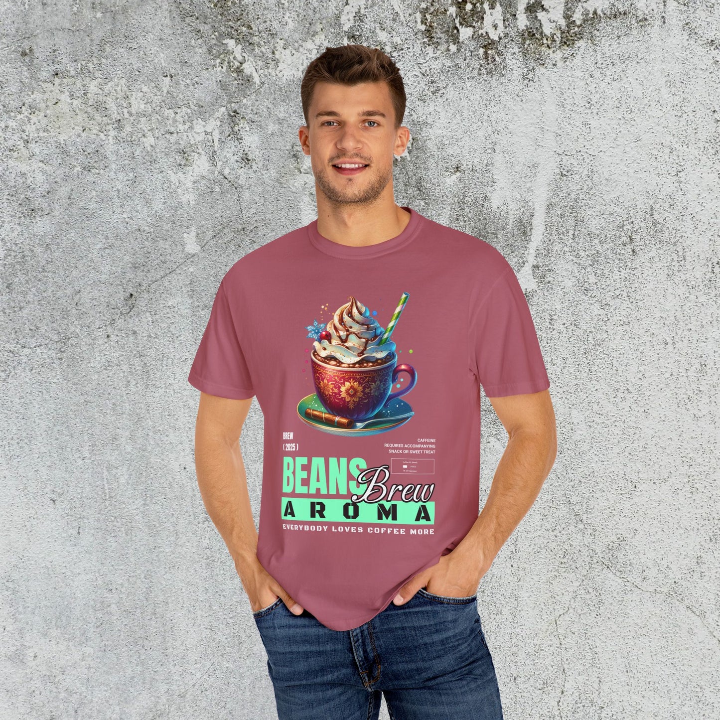 Coffee Maniac Beans Brew Unisex Tee