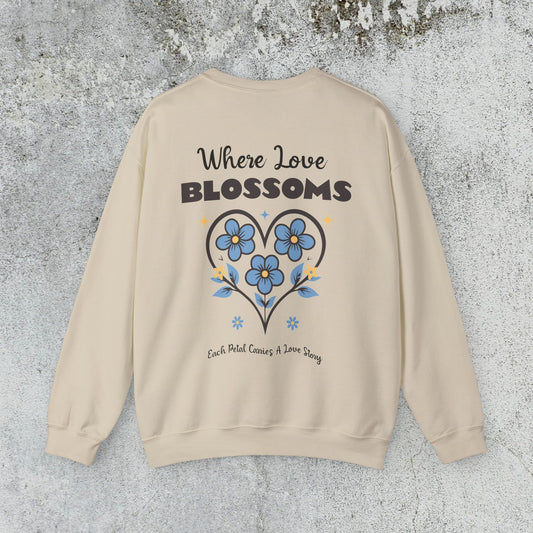 Heart Felt Blooms Crewneck Sweatshirt
