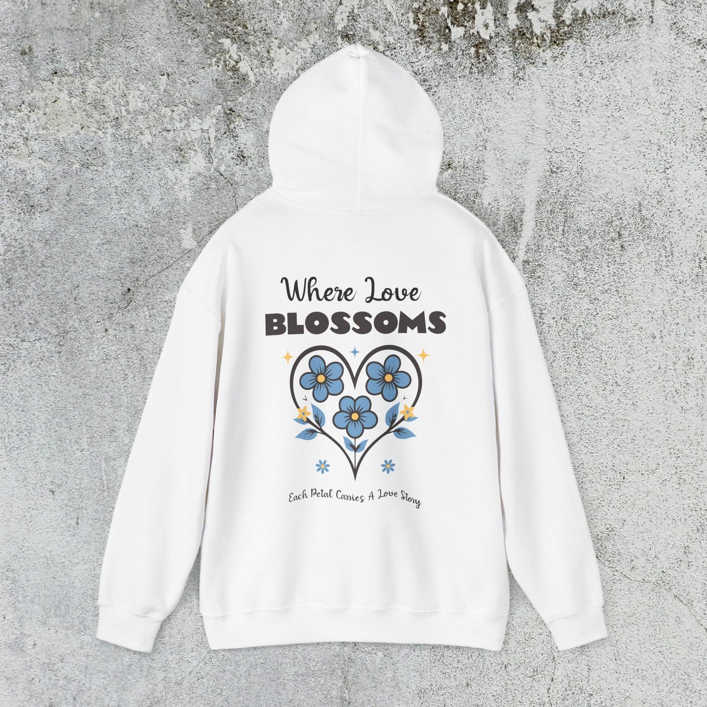 Heart Felt Blooms Hooded Sweatshirt