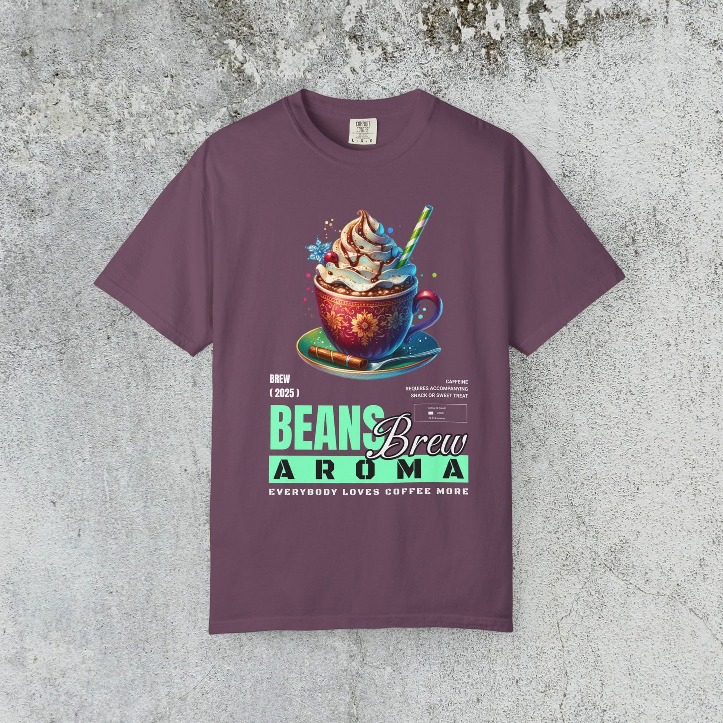 Coffee Maniac Beans Brew Unisex Tee