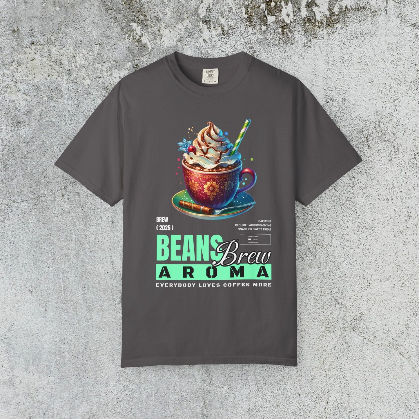 Coffee Maniac Beans Brew Unisex Tee