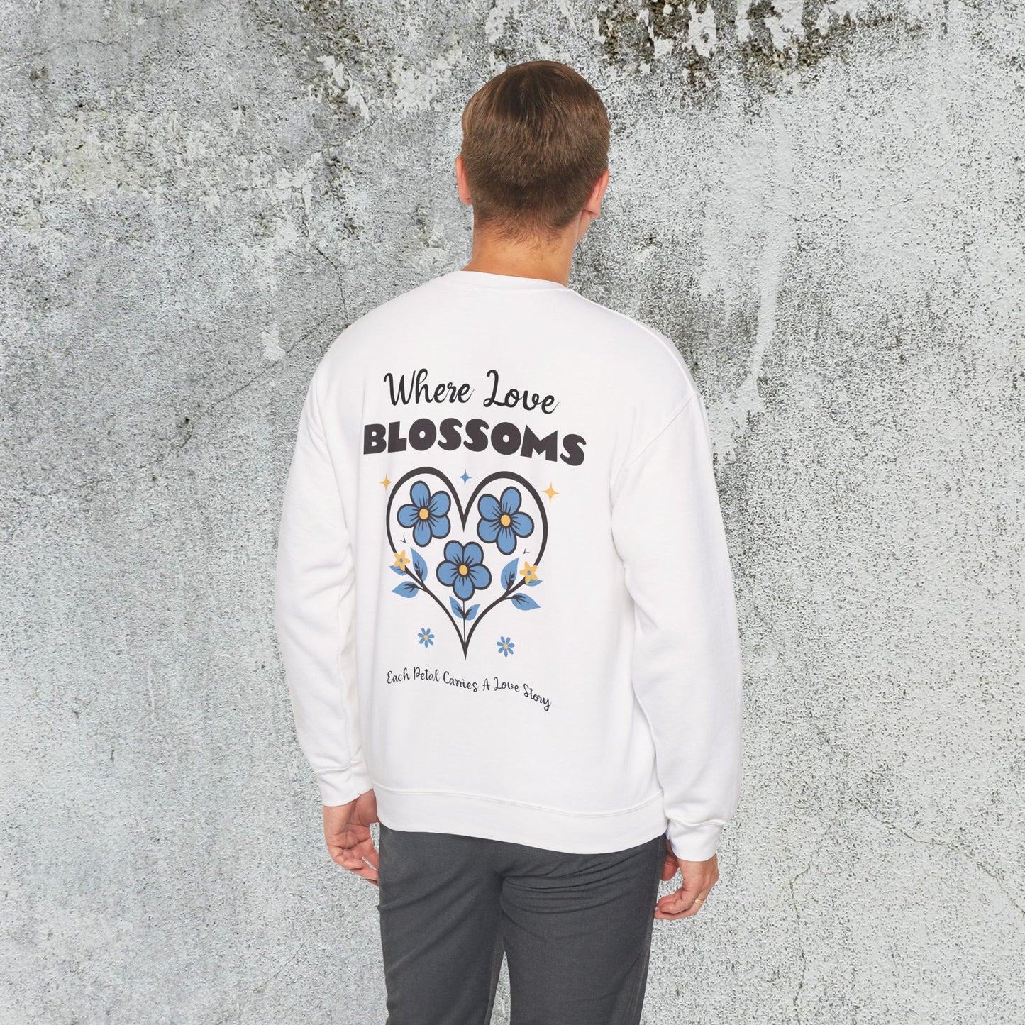 Heart Felt Blooms Crewneck Sweatshirt