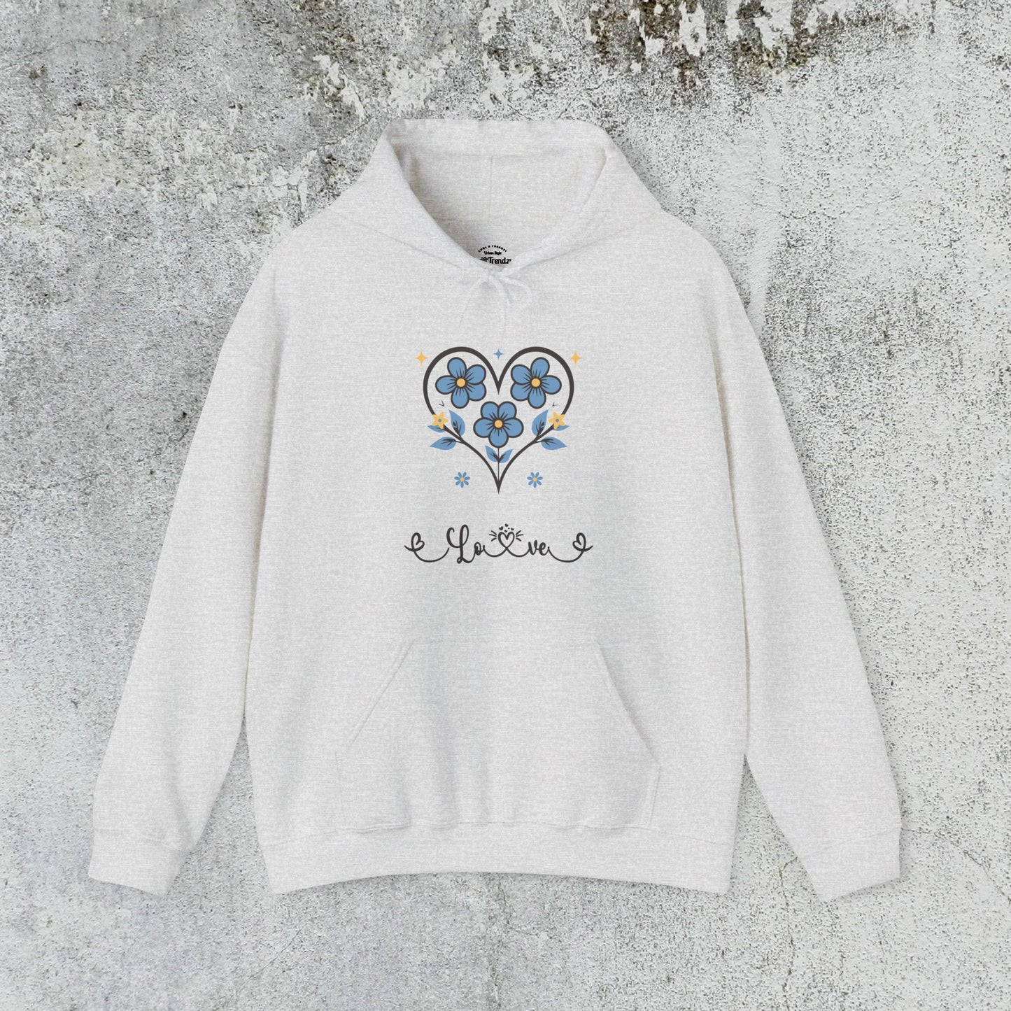 Heart Felt Blooms Hooded Sweatshirt